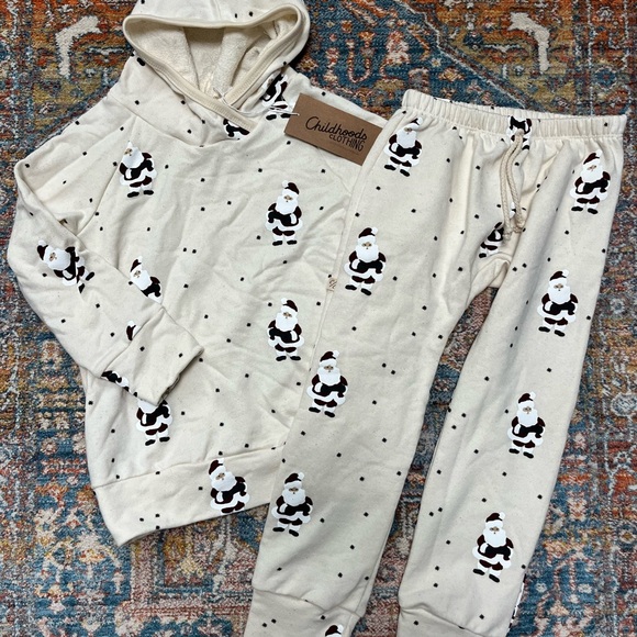 Childhoods Clothing Cream Santa Set